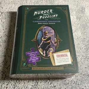 Unopened: Murder Most Puzzling murder mystery puzzle.